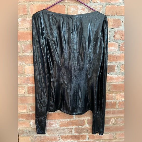 Carolina Herrera Black Sheer One of a kind Runway Blouse. - Picture 4 of 8